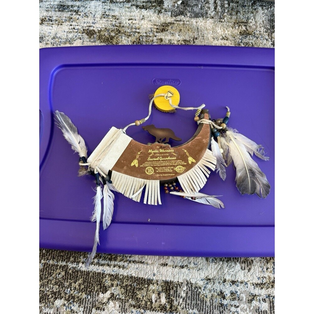 Bradford Exchange Sacred Guardians Wolf Horn Mystic Warriors Numbered A0075 - Picture 5 of 6
